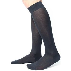 Ciocca Lange herensokken, hoogwaardig katoen, 100% Schotlandgaren, sokken, 6 paar, drie maten, duurzaam, antraciet - 6 paar, 42-43