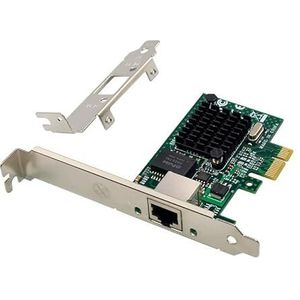 Allowish PCIe X1 Ethernet Gigabit netwerkkaart 1000 Mbps 1Gbps RJ45 poort server lan kaart BCM5721 chipset Compatibel met WOL PXE VLAN