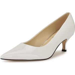 Nine West Sisko Pump voor dames, Wit patent 140, 39 EU