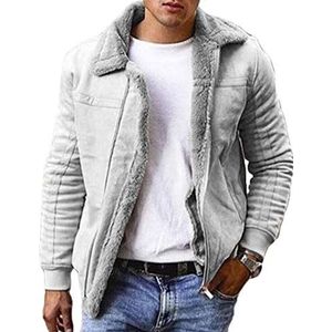 Leren jassen - Dikke Jas - Casual - Fleece - Frosted Suede
