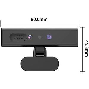 Webcam, Gezichtsherkenning Webcam Full HD 1080P 5MP Web Camera for Identificatie Login for Desktop Laptop for Conferenties, Live Streaming, Opname Laptopcamera
