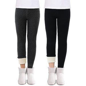 Soudittur - Thermolegging - Dikke Gevoerde Thermische Leggings - Set van 2