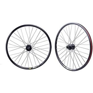 Mountainbike wielset 26 27,5 29"" MTB schijfrem velg Quick Release wielen 32H hub voor 7/8/9/10 speed cassette vliegwiel 2340g (Kleur: Zwart, Maat: 29'')