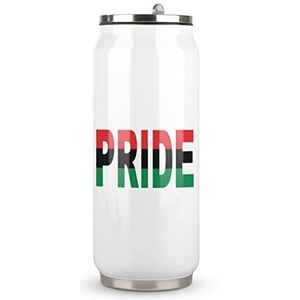 Pan Afrikaanse Unia Pride Vlag Reizen Mok met Deksel Coke Cup Geïsoleerde Tumbler Water Fles Thee Cup Voor Vrouwen Mannen