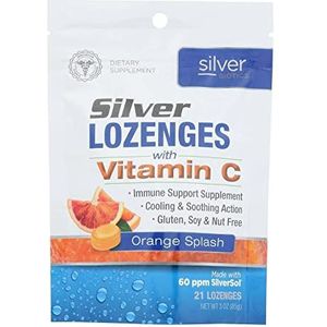 American Biotech Labs Silver Biotics Silver Lozenges with Vitamin C Orange Splash 21 lzngs