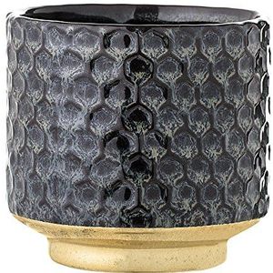 Bloomingville - Bloempot - Blauw en Goud