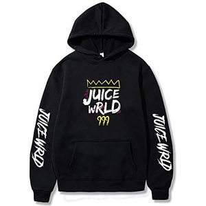 G&F Juice Wrld hoodie sweatshirt, trui met lange mouwen, mode casual sportkleding uniform top hip hop street style kleding voor volwassen kinderen (kleur: zwart, maat: M)