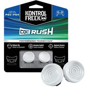 KontrolFreek FPS Freek CQC Rush voor Playstation 4 (PS4) en Playstation 5 (PS5) Controller | Performance Thumbsticks | 2 Mid-Rise Concave | Wit