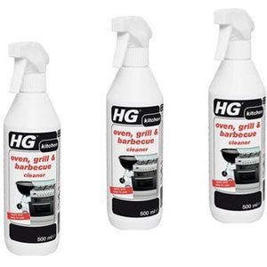 HG Oven, Grill And Barbecue Cleaner 500ml (Pack van 3) 138050106 x3