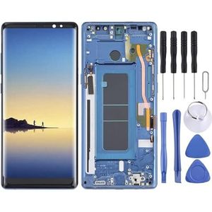 High-Tech Place OLED LCD-scherm voor Samsung Galaxy Note 8 SM-N950 volledige montage digitizer met frame (blauw)