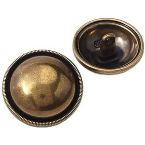 Knop Metalen knop Naaiknop 10PCS 15/18/20/23mm Rond licht oppervlak Metalen parel Metalen strass knopen for het naaien Parelknopen for vesten Parelschachtknop (Color : Bronze_20mm 10pcs)