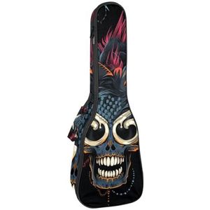 DragonBtu Dark Punk Terror Akoestische Kleine Gitaar Ukelele voor beginners - Draagbaar en gemakkelijk te leren, perfect muziekinstrument voor kinderen - Betaalbaar cadeau voor muzikanten