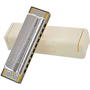 Zwart Plastic Kam 10-gaats Mondharmonica Diatonische Harp Mondharmonica Muziekinstrument Met Doos Harmonica Muziekinstrumenten (Color : C KEY)