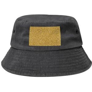 KEDDJI Gouden Glitter Textuur, Bucket Hat Volwassen Vissershoed Runner Cap Visser Hoeden Zonnehoed, zoals afgebeeld, one size
