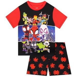 Marvel Spidey en Zijn Geweldige Vrienden Pyjamas | Korte Pyjamas voor Jongens | Spiderman Pyjamas | Zwart 116