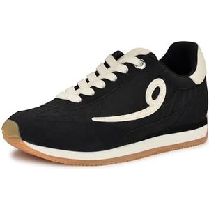 Nine West Fivo sneakers voor dames, Zwart Crème 001, 37 EU