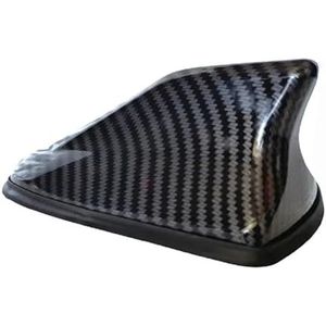 Audio- & videoantennes voor auto Carbon Fiber Look Auto Dakmontage Haaienvin Antenne Toppers Auto Radio AM FM Signaalversterker Auto-antenne(A-Carbon Fiber)
