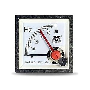 YT48 Dual Pin Frequentiemeter Frequentieomvormer Sensor 10V Input rood 50Hz 60Hz 100Hz cp48 be48 kan zijn met as (Maat: 100 hondrood 10V)