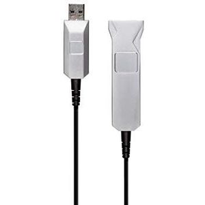 Monoprice USB-A naar USB-A Female 3.0 Verlengkabel - 98.4 Voet - Zilver | Glasvezel - SlimRun