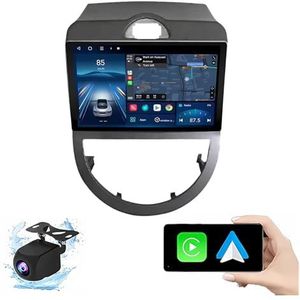 Android 14.0 2 Din Autoradio 9"" Touchscreen Auto Stereo voor KIA Soul 2010-2013 met Draadloze Carplay Android Auto GPS navigatie AHD Omgekeerd beeld Stuurwielbediening(P5(6G+128G))