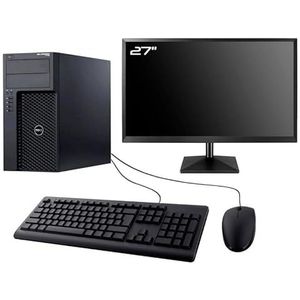 DELL PC Precision T1700 MT Display 27 inch Intel I3-4130 RAM 16 GB SSD 480 GB W11 WiFi (gereviseerd)