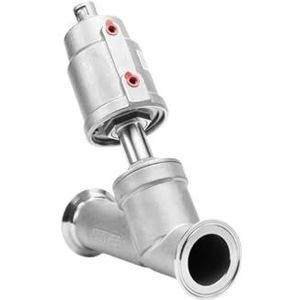 304 roestvrij staal Pneumatische Snel installeren Hoek Seat Valve Y-Type Chuck-Type Klem snel-verbindt Klep Hoge temperatuur stoom (B Type_Single Acting)
