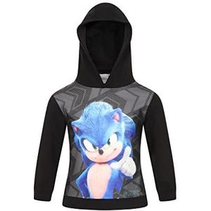 SONIC THE HEDGEHOG 2 Jongens Hoodie, Zwart, 5-6 jaar