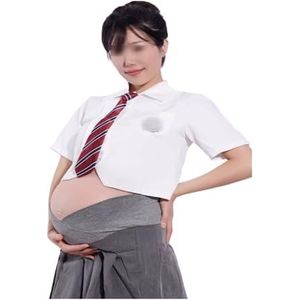 Zwangerschapsbuik Siliconen Realistisch | Aanpasbaar 3-10 Maanden voor Carnaval, Genderbevestiging & Verkleedpartijen | Ademend & Onzichtbaar Onder Kleding