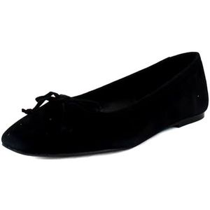 Steve Madden Malinda, ballerina's voor dames, suède, zwart, 37 EU