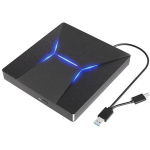 Externe CD DVD-brander USB 3.0 en Type-C Blu-ray DVD-lezer -schrijver 3D Slim optische CD-drive for PC Laptop