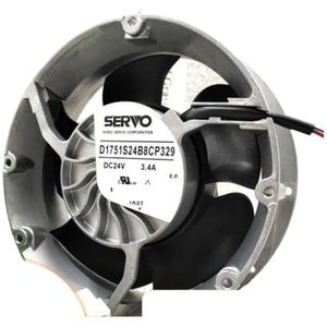172mm ventilator voor servo D1751S24B8CP329 24V 4-draads inverter koelventilator, volledig rond aluminium frame