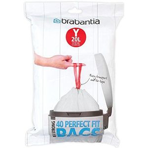 Brabantia Perfect Fit Afvalzakken - 20 l - Code Y - 40 stuks