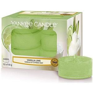 Yankee Candle Vanilla Lime waxinelichtjes 12 stuks