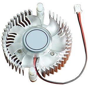 Aluminium Heatsink met Ventilator voor 3 W 5 W 10 High Power Computer CPU Grafische Heatsink Koeler 5.5 cm Gat Afstand Radiator