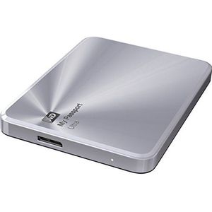 WD 1TB Silver My Passport Ultra Metal Edition draagbare externe harde schijf - USB 3.0 - WDBTYH0010BSL-NESN