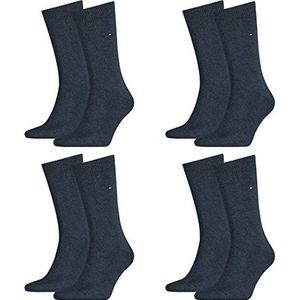 TOMMY HILFIGER Heren Classic Casual Business sokken, verpakking van 8 stuks, jeans, 43-46 EU