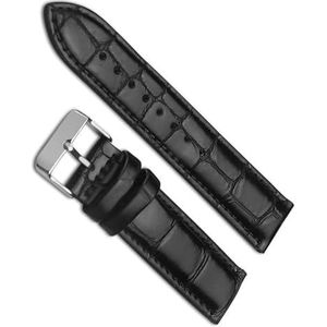 dayeer Horlogeband voor DW Horlogeband voor Daniel For Wellington Horlogeband met roségouden gesp (Color : Silver-black a, Size : 20mm)