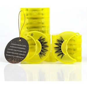 UAMOU Wimpers Faux Nertsen Wimpers Herbruikbare Valse Wimpers Natuurlijke Pluizige Makeup Tools Uitbreiding Nep Wimpers maquiagem Cheerfully (Color : White, Size : MIX 30 PCS)