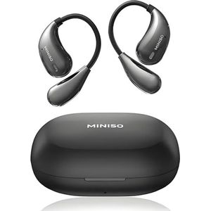 MINISO AI Translation Earbuds Real Time,135 Taalvertaler oordopjes, open oor draadloze Bluetooth vertaling hoofdtelefoon met hifi-geluid, 60H speeltijd, geschikt voor reizen, leren en zaken