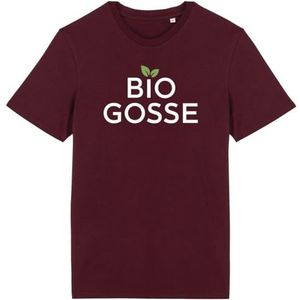 Bio Gosse T-shirt - voor heren - Bedrukt in Frankrijk - 100% biologisch katoen - Verjaardagscadeau Humor Origineel Grappig, Bordeaux, XXL