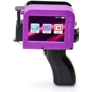 Draagbare handzame inkjetlabelprinter QR-code Logo Datum Tekst Intelligente printapparatuur Metaal Plastic Permanente kleur Breed printmateriaal(Printer - 2 Ink)