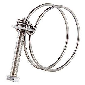 Slangklem. Zware dubbele draad slangklemmen Verstelbare pijpklemklemmen for houtbewerking Hoepel sanitair bevestigingsmateriaal(2832mm X 3.0)