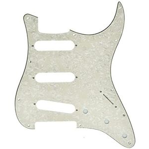 KAISH 11 Gat Vintage 62 Strat ST SSS Single Coil Pickups Gitaar Pickguard Krasplaat met Schroeven voor Amerikaanse Fender 62 Stratocaster Aged Pearl