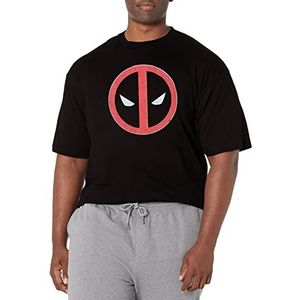 Marvel Deadpool Straight Away T-shirt voor heren, zwart, 4XL Groten mate & Tall