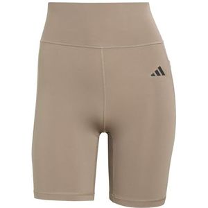 adidas Mujer Optime Essentials Stash Pocket 7inch Short Leggings, chalky brown, L