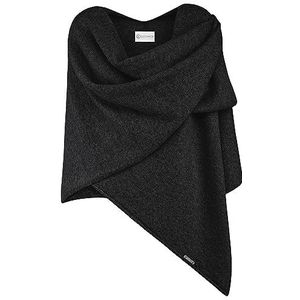 GIESSWEIN Merino Lamswollen Cape - Elegant fijn gebreid gilet van 100% lamswol, cape van merinowol voor dames, XXL omslagdoek, poncho sjaal