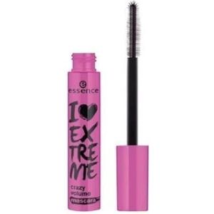 Essence I Love Extreme Crazy Volume Mascara Ultra Black 12ml - Wimperverf voor Mega-Extreem Volume en Bijzonder Dichte Wimpers