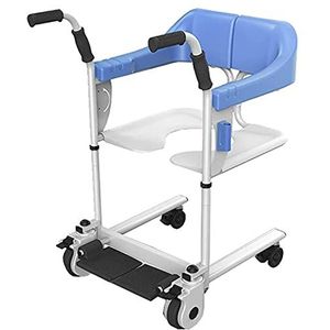 Patiënt Lift en Transfer Stoel, Badkamer Rolstoelen, Patiënt Transfer Stoel, Zittende Patiënt Lift,360 Graden Universeel Wiel, Home Shifter voor Verpleegkundige Verlamde Ouderen, Gehandicapten