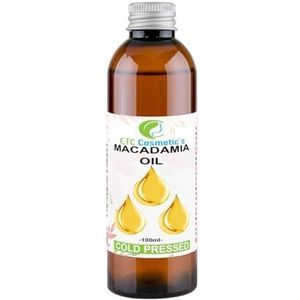 MACADAMIA OLIE KOUD GEPERST - 100ml - Virgin 100% Biologisch - Gezichtsverzorging - Haar - Huid - Massage - Lichaamsverzorging