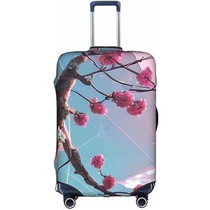 chenfandi Kleine roze bloemen Bagage Cover, Koffer Protector &* Trolley Case Cover Voor Bagage, Koffer Beschermer., Wit, M